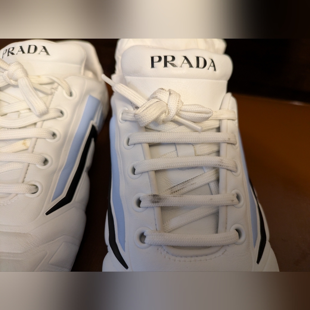Prada White Sneakers GUC